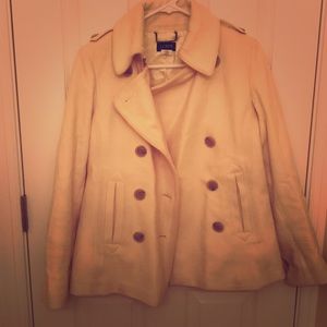 Cream J CREW peacoat